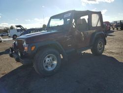 Jeep salvage cars for sale: 2001 Jeep Wrangler / TJ Sport