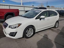 Subaru Impreza salvage cars for sale: 2015 Subaru Impreza Premium