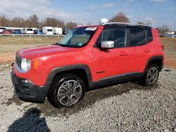 Jeep salvage cars for sale: 2016 Jeep Renegade Limited