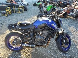 Yamaha salvage cars for sale: 2021 Yamaha MT07