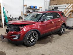 Ford Explorer salvage cars for sale: 2017 Ford Explorer Sport