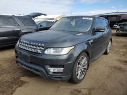 Land Rover salvage cars for sale: 2017 Land Rover Range Rover Sport HSE