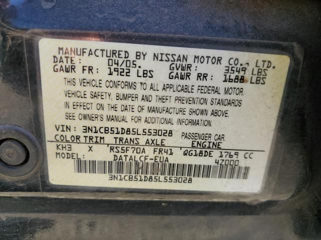 2005 Nissan Sentra 1.8