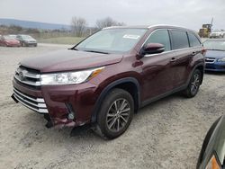 Toyota Highlander salvage cars for sale: 2019 Toyota Highlander SE