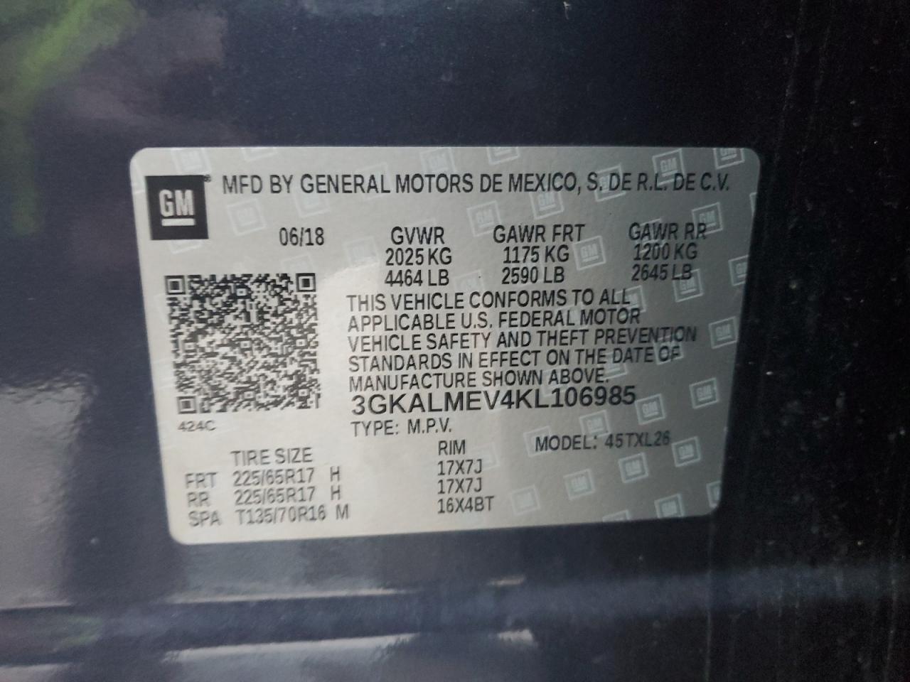 2019 GMC Terrain sle