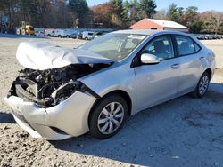 Toyota Corolla salvage cars for sale: 2016 Toyota Corolla L