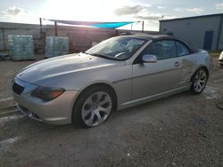 BMW 6 Series salvage cars for sale: 2005 BMW 645 CI Automatic