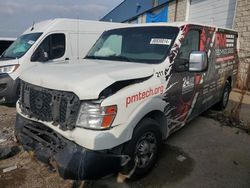 Salvage cars for sale from Copart Woodhaven, MI: 2016 Nissan NV 2500 S