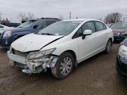 Honda Civic salvage cars for sale: 2012 Honda Civic LX