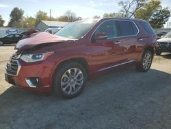 Chevrolet salvage cars for sale: 2018 Chevrolet Traverse Premier