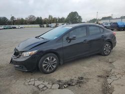 Honda Civic salvage cars for sale: 2013 Honda Civic EX