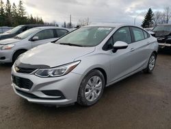 Chevrolet salvage cars for sale: 2018 Chevrolet Cruze LS