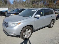 Toyota Highlander salvage cars for sale: 2012 Toyota Highlander Limited