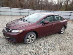 Honda salvage cars for sale: 2013 Honda Civic LX