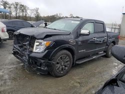 Nissan Titan salvage cars for sale: 2017 Nissan Titan SV