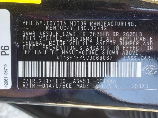 2012 Toyota Camry Base