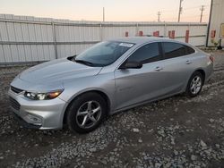 Chevrolet salvage cars for sale: 2016 Chevrolet Malibu LS