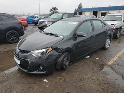 Toyota Corolla salvage cars for sale: 2014 Toyota Corolla L