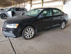 Volkswagen salvage cars for sale: 2015 Volkswagen Jetta SE