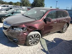 Acura mdx salvage cars for sale: 2016 Acura MDX Technology