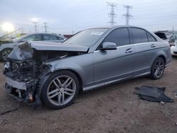 Mercedes-Benz c-Class salvage cars for sale: 2012 Mercedes-Benz C 300 4matic