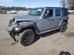 Jeep Wrangler salvage cars for sale: 2019 Jeep Wrangler Unlimited Sport