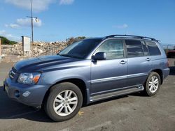 Toyota Highlander salvage cars for sale: 2006 Toyota Highlander Hybrid