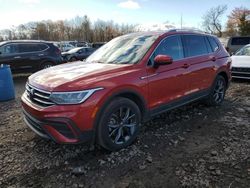 Volkswagen salvage cars for sale: 2022 Volkswagen Tiguan SE