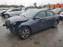 KIA Forte salvage cars for sale: 2019 KIA Forte FE