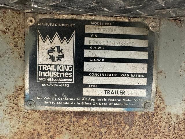 1989 Trail King TK18U-2000