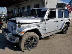 Jeep Wrangler salvage cars for sale: 2023 Jeep Wrangler Sahara 4XE