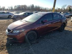 Honda salvage cars for sale: 2013 Honda Civic LX