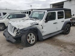 Jeep Wrangler Unlimited Sport salvage cars for sale: 2019 Jeep Wrangler Unlimited Sport