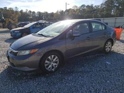 Honda Civic salvage cars for sale: 2012 Honda Civic LX