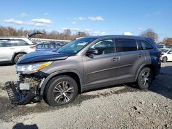 Toyota Highlander salvage cars for sale: 2016 Toyota Highlander XLE