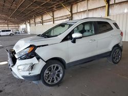 Ford Ecosport salvage cars for sale: 2020 Ford Ecosport Titanium