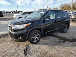 Salvage cars for sale from Copart Oklahoma City, OK: 2016 Toyota Highlander XLE