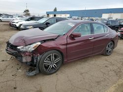 Honda Accord salvage cars for sale: 2017 Honda Accord Touring