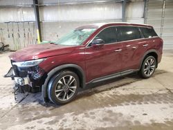 Infiniti salvage cars for sale: 2022 Infiniti QX60 Luxe