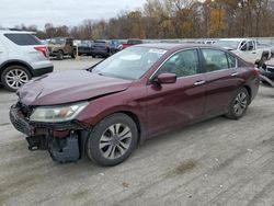 Salvage cars for sale from Copart Ellwood City, PA: 2013 Honda Accord LX