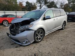 Toyota Sienna salvage cars for sale: 2016 Toyota Sienna SE