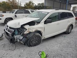 Salvage cars for sale from Copart Cartersville, GA: 2017 Dodge Journey SE