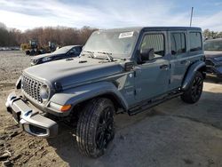 Jeep Wrangler salvage cars for sale: 2024 Jeep Wrangler Sahara 4XE