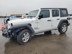 Jeep Wrangler salvage cars for sale: 2021 Jeep Wrangler Unlimited Sport