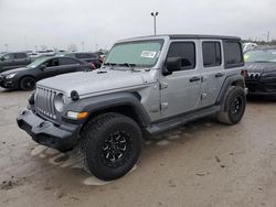 Jeep Wrangler salvage cars for sale: 2018 Jeep Wrangler Unlimited Sport