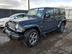 Jeep Wrangler salvage cars for sale: 2016 Jeep Wrangler Unlimited Sahara