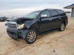 Salvage cars for sale from Copart Temple, TX: 2010 Toyota Sequoia Platinum