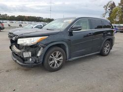 Toyota Highlander salvage cars for sale: 2015 Toyota Highlander XLE