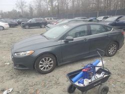 Ford Fusion salvage cars for sale: 2015 Ford Fusion S