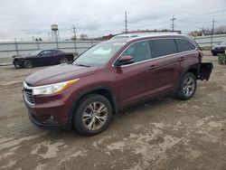 Toyota Highlander salvage cars for sale: 2014 Toyota Highlander XLE